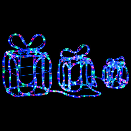 Decorazione Natale Scatole Regalo con 180 LED Interni Esterni 329828