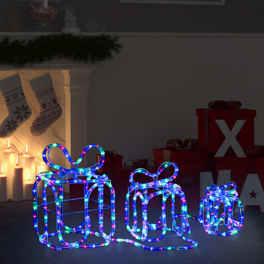 Decorazione Natale Scatole Regalo con 180 LED Interni Esterni 329828