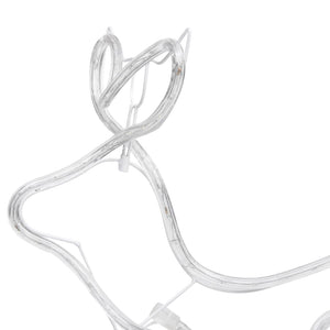 Renne e Slitta Decorazione Natalizia per Esterni 252 LED 329873