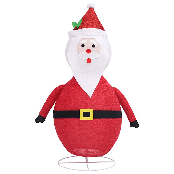 Figura Natalizia Babbo Natale a LED in Tessuto Pregiato 120 cm cod mxl 45268
