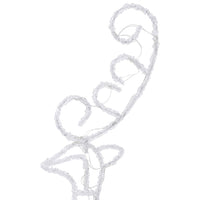 Decorazione Slitta Renne in Acrilico 260x21x87 cm Blu 328511