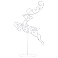 Decorazione Natale Slitta Renne Acrilico 260x21x87cm Colorata