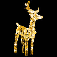 Decorazione Natalizia Renne e Slitta 160 LED 130 cm in Acrilico cod mxl 41927