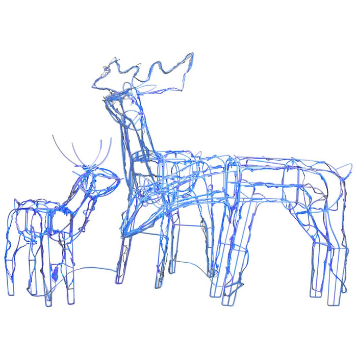 Decorazioni di Natale a Forma di Renne 3 pz 229 LED-Luci decorative natalizie 253484