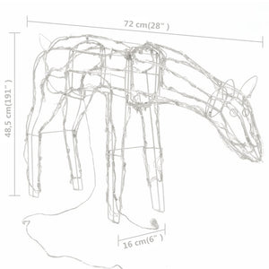 Decorazioni di Natale a Forma di Renne 3 pz 229 LED