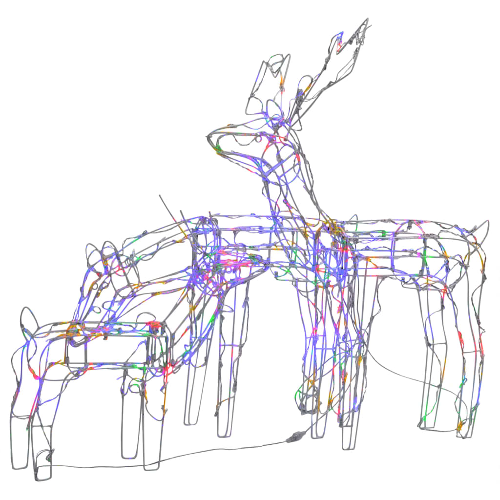 Decorazioni di Natale a Forma di Renne 3 pz 229 LED 328542