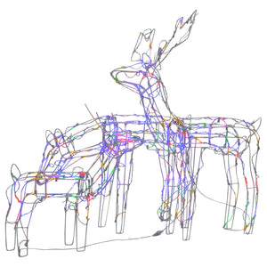 Decorazioni di Natale a Forma di Renne 3 pz 229 LED 328542