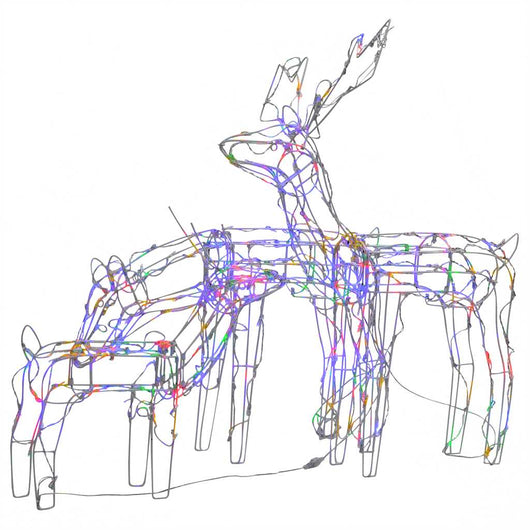 Decorazioni di Natale a Forma di Renne 3 pz 229 LED-Luci decorative natalizie 679369