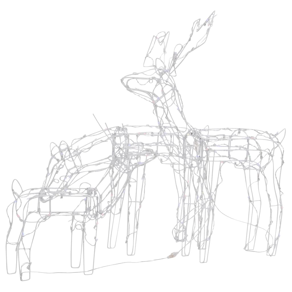 Decorazioni di Natale a Forma di Renne 3 pz 229 LED 328542