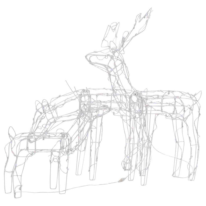 Decorazioni di Natale a Forma di Renne 3 pz 229 LED-Luci decorative natalizie 679369