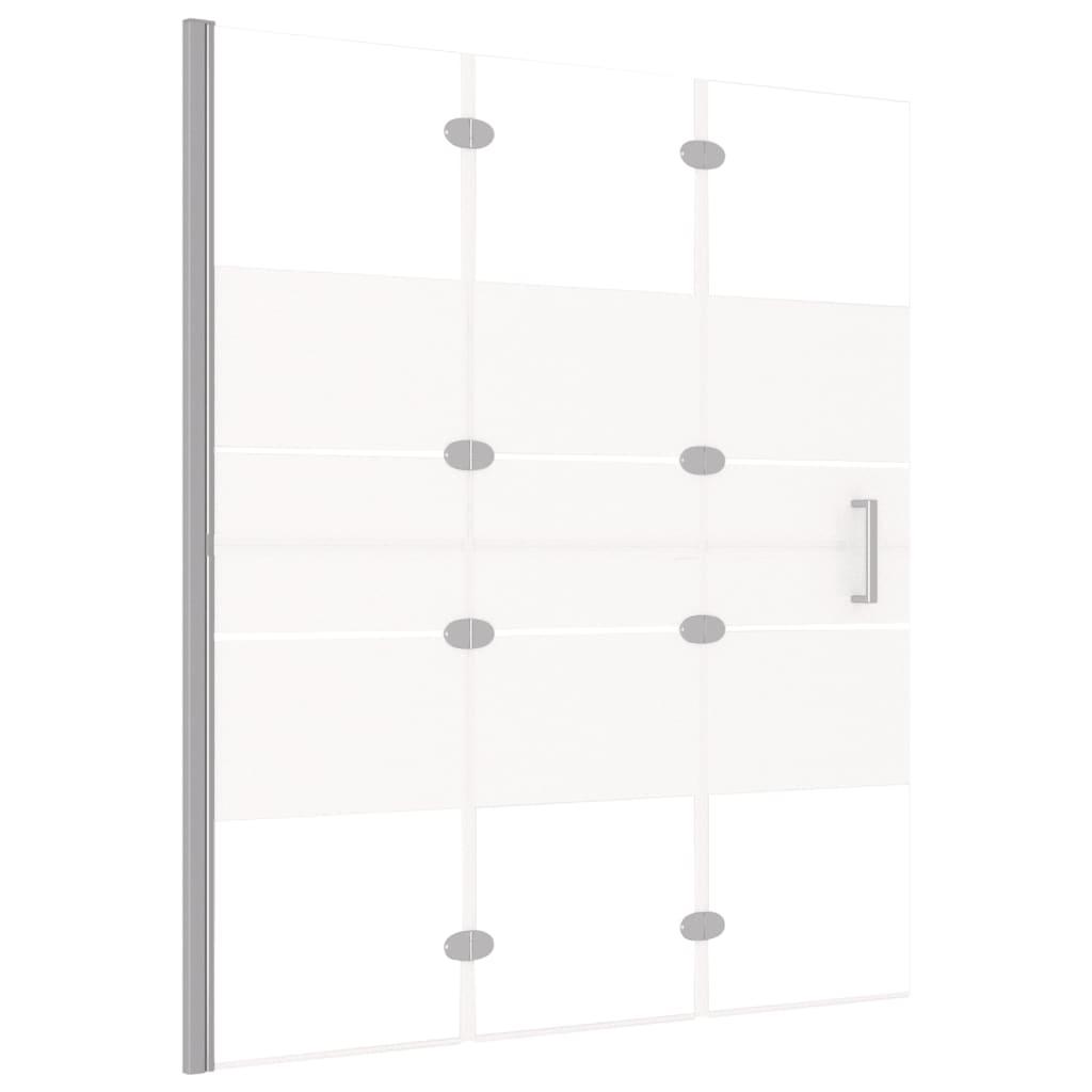 Cabina doccia pieghevole parete vasca parete doccia cabina vasca bagno interno casa ESG 120 x 140 cm bianco 02_0002012