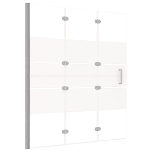 Cabina doccia pieghevole parete vasca parete doccia cabina vasca bagno interno casa ESG 120 x 140 cm bianco 02_0002012