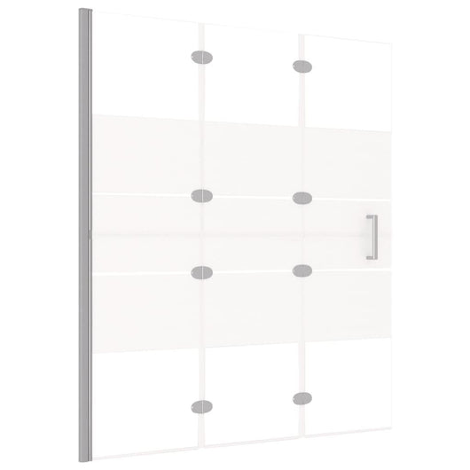 Cabina doccia pieghevole parete vasca parete doccia cabina vasca bagno interno casa ESG 120 x 140 cm bianco 02_0002012