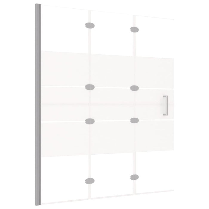 Cabina doccia pieghevole parete vasca parete doccia cabina vasca bagno interno casa ESG 120 x 140 cm bianco 02_0002012