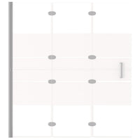 Cabina doccia pieghevole parete vasca parete doccia cabina vasca bagno interno casa ESG 120 x 140 cm bianco 02_0002012