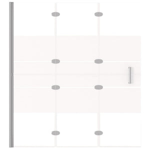 Cabina doccia pieghevole parete vasca parete doccia cabina vasca bagno interno casa ESG 120 x 140 cm bianco 02_0002012