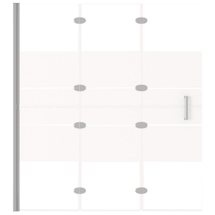 Cabina doccia pieghevole parete vasca parete doccia cabina vasca bagno interno casa ESG 120 x 140 cm bianco 02_0002012