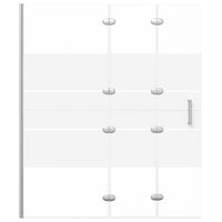 Pannello Doccia Pieghevole in ESG 120x140 cm Bianco 150739