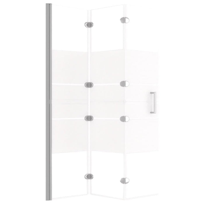 Cabina doccia pieghevole parete vasca parete doccia cabina vasca bagno interno casa ESG 120 x 140 cm bianco 02_0002012