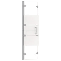 Cabina doccia pieghevole parete vasca parete doccia cabina vasca bagno interno casa ESG 120 x 140 cm bianco 02_0002012