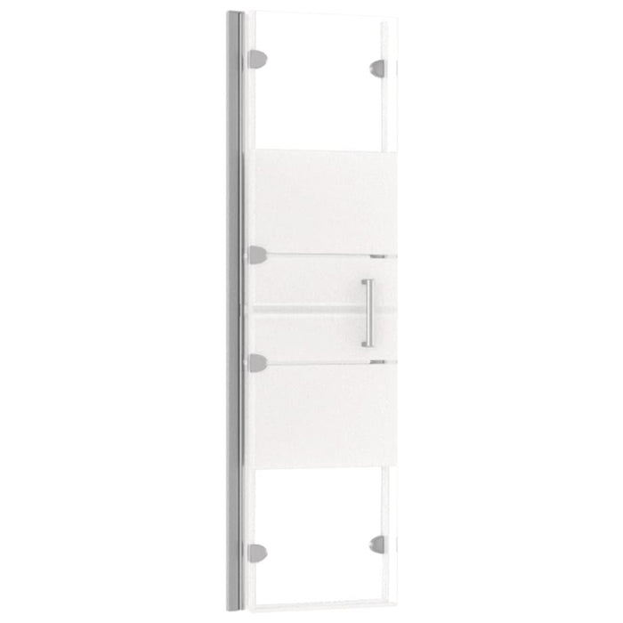 Cabina doccia pieghevole parete vasca parete doccia cabina vasca bagno interno casa ESG 120 x 140 cm bianco 02_0002012