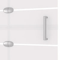 Cabina doccia pieghevole parete vasca parete doccia cabina vasca bagno interno casa ESG 120 x 140 cm bianco 02_0002012