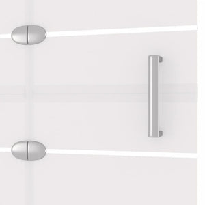 Cabina doccia pieghevole parete vasca parete doccia cabina vasca bagno interno casa ESG 120 x 140 cm bianco 02_0002012