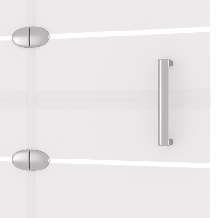 Cabina doccia pieghevole parete vasca parete doccia cabina vasca bagno interno casa ESG 120 x 140 cm bianco 02_0002012