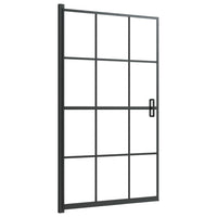Cabina doccia parete vasca parete doccia cabina vasca accessorio bagno interno casa ESG 80 x 140 cm nero 02_0002019