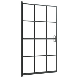 Cabina doccia parete vasca parete doccia cabina vasca accessorio bagno interno casa ESG 80 x 140 cm nero 02_0002019