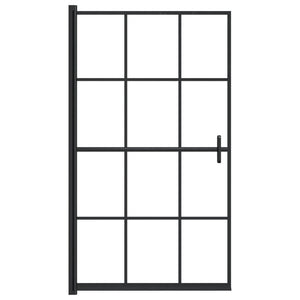 Cabina doccia parete vasca parete doccia cabina vasca accessorio bagno interno casa ESG 80 x 140 cm nero 02_0002019