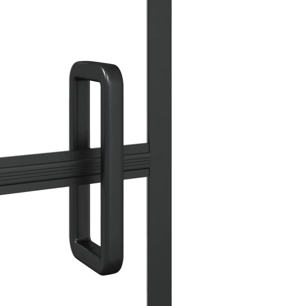 Pannello per Box Doccia in ESG 100x140 cm Nero 150747