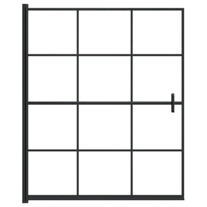 Cabina doccia parete vasca parete doccia cabina vasca accessorio bagno interno casa ESG 116 x 140 cm nero 02_0002021