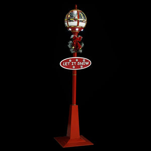 Lampione Natalizio con Babbo Natale 175 cm LED 331474