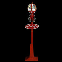 Lampione Natalizio con Babbo Natale 175 cm LED 331474