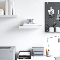 Scaffale a Parete Rovere e Bianco 50x23x3,8 cm in MDF 326573