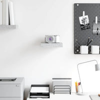 Scaffale a Parete Grigio Cemento 23x23,5x3,8 cm in MDF 326588