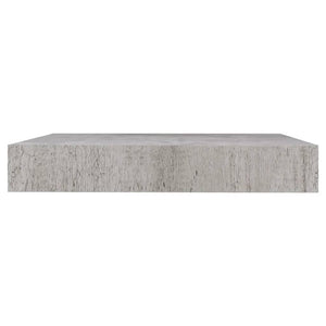 Scaffale a Parete Grigio Cemento 23x23,5x3,8 cm in MDF 326588