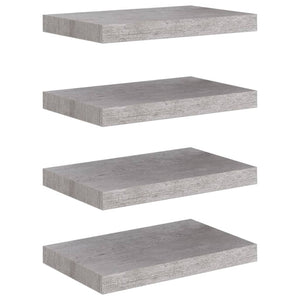 Scaffali a Parete 4 pz Grigio Cemento 40x23x3,8 cm in MDF cod mxl 66734