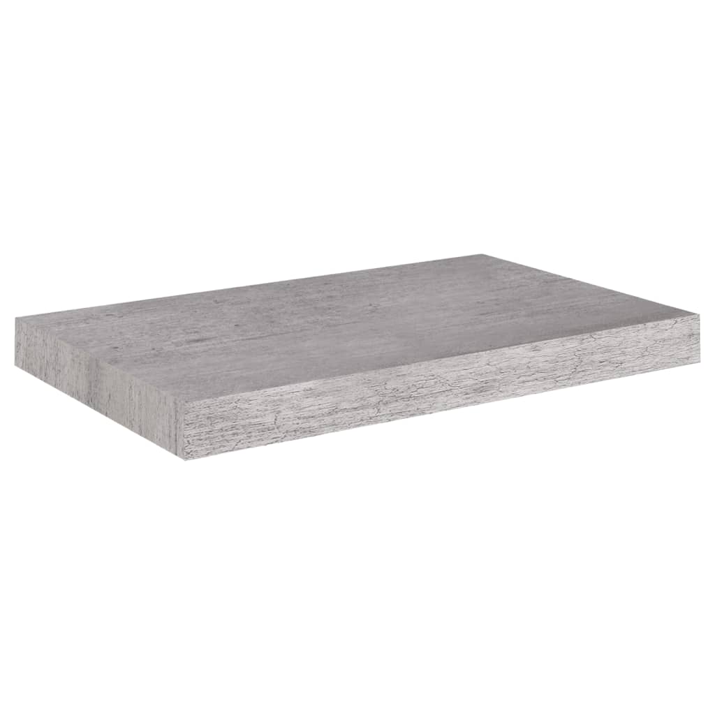 Scaffale a Parete Grigio Cemento 50x23x3,8 cm in MDF cod mxl 33404