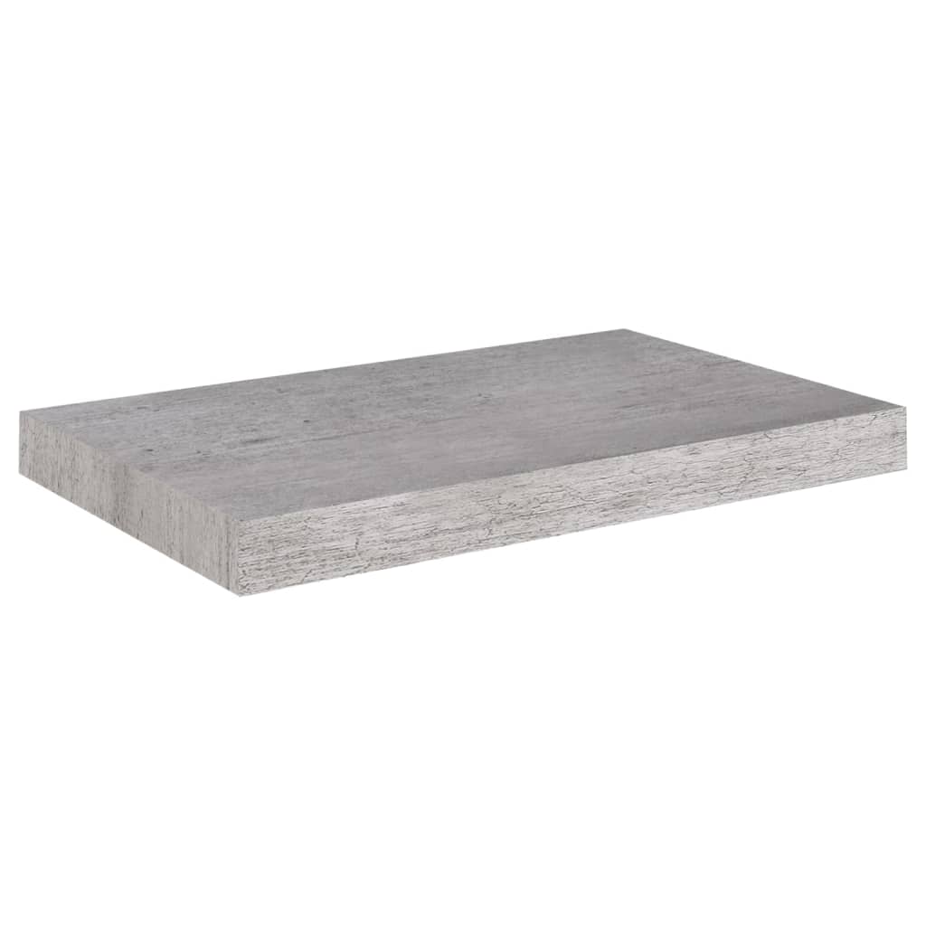 Scaffali a Parete 4 pz Grigio Cemento 50x23x3,8 cm in MDF 326596