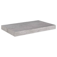 Scaffali a Parete 4 pz Grigio Cemento 50x23x3,8 cm in MDF 326596