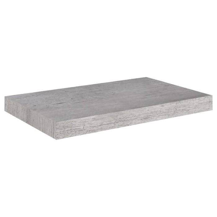 Scaffali a Parete 4 pz Grigio Cemento 50x23x3,8 cm in MDF 326596