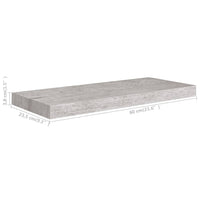 Scaffale a Parete Grigio Cemento 60x23,5x3,8 cm in MDF cod mxl 33379