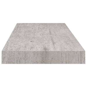 Scaffali a Parete 4 pz Grigio Cemento 60x23,5x3,8 cm in MDF cod mxl 33203