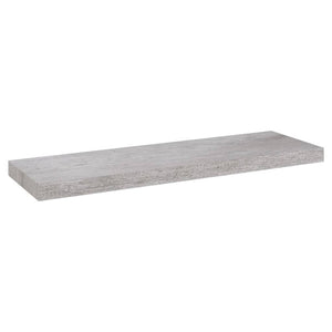 Scaffale a Parete Grigio Cemento 80x23,5x3,8 cm in MDF 326600