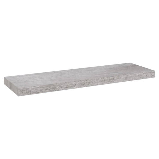 Scaffale a Parete Grigio Cemento 80x23,5x3,8 cm in MDF 326600