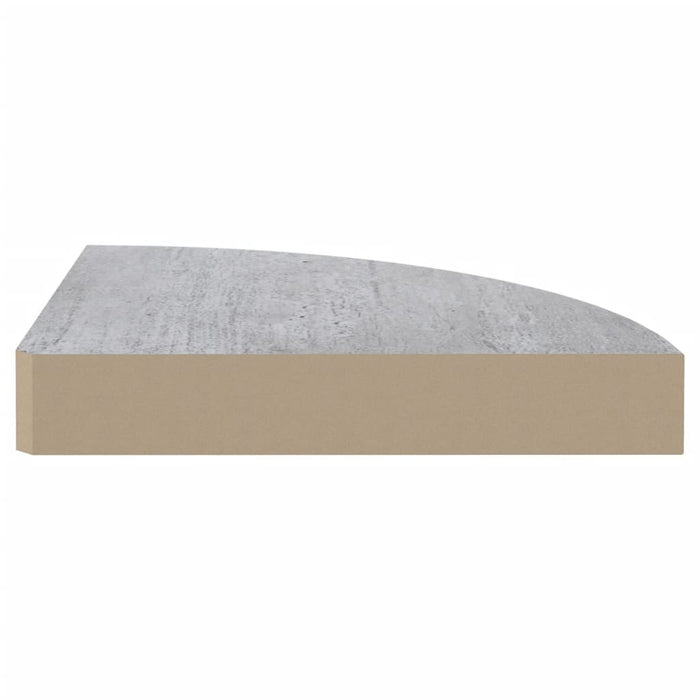 Mensole Angolari 2pz Grigio Cemento 35x35x3,8 cm in MDF cod mxl 73344