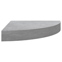 Mensole Angolari 4 pz Grigio Cemento 35x35x3,8 cm in MDF cod mxl 40318