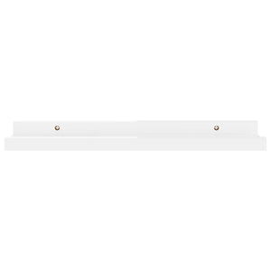 Mensole a Muro 4 pz Bianco Lucido 40x9x3 cm cod mxl 59438